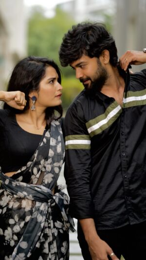 Priyanka M Jain Instagram - ROWDY mode ON♥️🧿
@shivakumar_marihal 

#trending #trend #trendingreels #trendingnow #trendalert #priyanka #priyankamjain #priyankajain #shivakumar #shiv #shiva #shivakumarmarihal #neverendingtales #instareels #reels #telugu #south #folk #folksongs