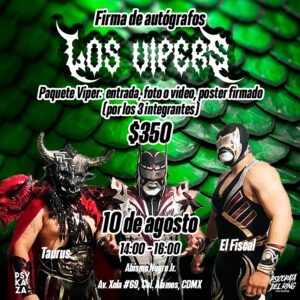 Psycho Clown Instagram - Llegan Los Vipers al @psicopatadelring.gymcenter a una firma de autógrafos 🤘🏼 
El Paquete Viper 🐍 llega directo a la casa del Psicópata del Ring, ahí los espera una gran convivencia 💥