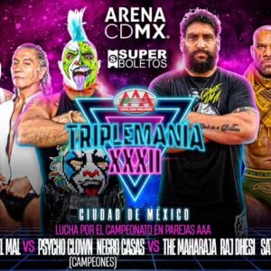 Psycho Clown Instagram - @psicopatadelringof y @negrocasas10 defenderán sus Campeonatos en Parejas AAA en #TriplemaniaXXXII CDMX ante GRANDES retadores. 😱

¿Quiénes lograrán salir con los campeonatos en sus manos?