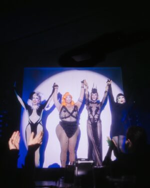 Pythia Instagram - Nightgowns was so magical! 🔮✨👻 I can’t believe this was my very first US performance and I got to share it with absolute icons @sashavelour @essanoche and @queenutica! 

On top of it all, this special night was the tenth sold-out show at @|prnyc and the 45th sold-out show in a row! What an HONOUR!!!
Together we also raised $6650 for Gaza which was distributed to 3 mutual aid funds, Crips 4 eSiMs, and @pal_legal. Thank you to @islynyc and @sorrelloriginals for providing raffle jewels!

Honest dream come true! Here’s to many more to come soon! 💕 

Pics by @sidewalkkilla @ajjordanphoto @matie
Orange wig by @itsheavengenderfck/@genderfcked.wigs 
Purple dress by @lucindamiu 
Ghost, Pearl outfit and seashell headpiece by me