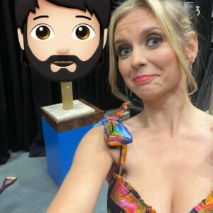 Rachel Riley Instagram - Of all the ridiculous scenes Joe Wilkinson @gillinghamjoe has caused over the years, from boob jobs, to breaking England’s strongest man in a papoose, to getting stuck up a reindeer’s backside, Joe’s mascot tonight is my absolute favourite 😂🤣😭😭🤣 I asked him afterwards if there’s ever been anything he’s asked props to make and they said no, to which his answer was, no! Hats off to the creative team who have to make this stuff 😆 Catch the next ep of the series tonight 9pm @channel4 to find out what it was ☕️ 

#comedy #catsdown #catscountdown #8outof10catsdoescountdown