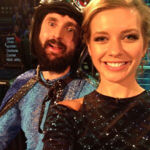Rachel Riley Instagram - Of all the ridiculous scenes Joe Wilkinson @gillinghamjoe has caused over the years, from boob jobs, to breaking England’s strongest man in a papoose, to getting stuck up a reindeer’s backside, Joe’s mascot tonight is my absolute favourite 😂🤣😭😭🤣 I asked him afterwards if there’s ever been anything he’s asked props to make and they said no, to which his answer was, no! Hats off to the creative team who have to make this stuff 😆 Catch the next ep of the series tonight 9pm @channel4 to find out what it was ☕️ 

#comedy #catsdown #catscountdown #8outof10catsdoescountdown