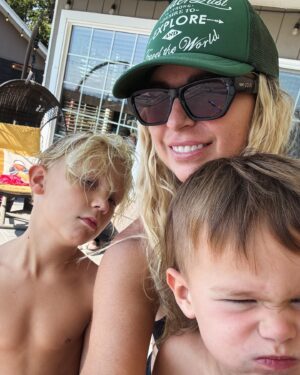 Rachel Van Dyken Instagram - My mom and I have come to the conclusion…I’m in trouble with these two boys 😂
