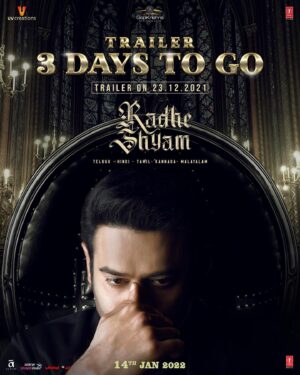 Radha Krishna Kumar Instagram - Let the counting reach the stars #RadheShyamtrailer