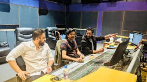 Radha Krishna Kumar Instagram - The Oscar man @resulpookutty at #radheshyam DTS mix - mixing love and astrology @uvcreationsofficial @radheshyamfilm