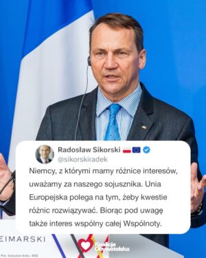 Radoslaw Sikorski Instagram - Potrzeba mądrej współpracy. Na tym polega 🇪🇺