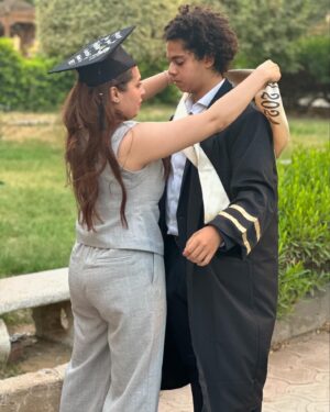 Rahma Ahmed Farag Instagram - My little dear graduated today 🥹🥹🥹❤️❤️❤️
@mohand.ahmed.5 love u 😘 

Suit by @sarayousry_official