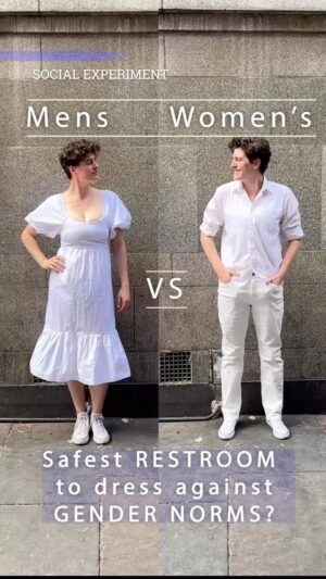 Rain Dove Dubilewski Instagram - The results were different this time⬇️⬇️🦩

I’ve done this experiment prior to Covid-19 and in it I found that it was far more dangerous and confrontational to enter the women’s restroom in gender nonconformity. People hit, shouted, and even had me dragged out. However in a new 2022 study of over 75 binary bathrooms tested (in london area) things were noticeably shifted. I was stopped and confronted about an equal number of times in both restrooms. People in the mens room were more likely to get security involved than before. People in the womens room were more likely to accept that I was allowed to be in there if I explained. But people in the mens room were more likely to demand proof of some kind. Such as an ID or even use of urinals. Overall both were unsafe feeling at times. But to the credit- I felt safer in the womens room than the mens for the majority of the time (and for the first time since doing these experiments). Although in the womens room I have always felt a huge amount of empathy or guilt whenever my natural aesthetic scares someone because I know that fear is rooted in trauma which is valid. But yet- if I have to use the bathroom on my “birth certificate” then this is what a “woman’s room attendee looks like”. Even in a dress I can get reported in the “womens room” often as a product of transphobia when people assume I’m a transwoman. Typically my encounters, even if I’m hit by someone, lead to me holding them in their trauma and telling them it will be ok. That weighs a lot on my conscience sometimes- creating that amount of disturbance and anguish just by existing.  We still have a long way to go to create safe places for people just to relieve themselves. But for my safety for now- if I just want to feel the safest and don’t have capacity to educate- I’ll be using the mens room in a collared shirt or jacket. That seems the safest combo. #socialexperiment #genderfluid #genderequality #iami #reveal 

NOTE: The findings pertain to my personal experience. Different intersectionalities, individuals and locations may have different results. This was just me in this place at this time. 

NOTE: Do not attempt to do these experiments alone.