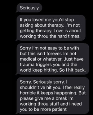 Rain Dove Dubilewski Instagram - Contains References to Recognizing Abuse: This being goes by the pseudonym “CARRIE” and 1 year later she is safely in a new space… but the process wasn’t easy. It took a lot of healing. 

The other being was visited by community members and mental health professionals and is now in a much healthier place but the work is ongoing. 

Abuse can exist in all formats of relationships. Yet in the LGBTQPIAD community we can really overlook it or excuse from our partner or ourselves more than other dynamics… because we DO understand the impacts of trauma. Because love IS especially precious and hard won. Because we don’t want people to think we are unhealthy as a community… since they already try to demonize us for so many other things. 

We often stay in dynamics long than we should and we often don’t get help because it’s not affordable, accessible, or it terrifies us. But we need it- all humans need and deserve support through their traumas and life. 

If You are a person who doesn’t feel safe with Your partner, heard, equal or loved- just know that we are here to support whatever journey You need to take to be in a safe space. You are not a bad person or weak for stepping away. And stepping away doesn’t mean that your relationship has to end- it simply sets a boundary that it has to improve for You to jump back in. 

I know resources are severely underfunded in many places to get assistance- but we will do our best. Look at local organizations and don’t be afraid to lean.  And if You are part of the queer community- it doesn’t mean You need to only look at queer resources for assistance. These are many food shelters, government programs, and other charities related to violence survival available for You. A few places I want to shout out is @rainn @trevorproject and @galopuk there are so many more. Feel free to tag one below- let’s make this post a resource. And also- feel free to let “CARRIE” know that leaving was the right choice. It was one of the hardest things she’s had to do. 

#lgbtqia #lovewins #survivor #goodnews #dialogue #memesdaily 
(This is an older conversation  which has been modified to fit this platform format. The events in this dialogue are true.)