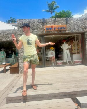 Rainey Qualley Instagram - a lovely wee in St. Barths