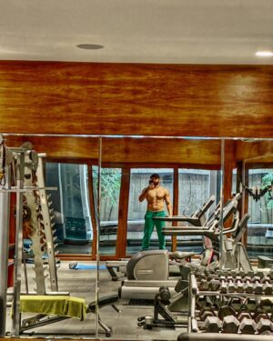Ram Pothineni Instagram - Disappear - Reappear 

Gym & Steam sessions for #DoubleiSmart 

Go Natural, Eat Clean & Don’t forget to push your trainer! ;) 

#RAPO