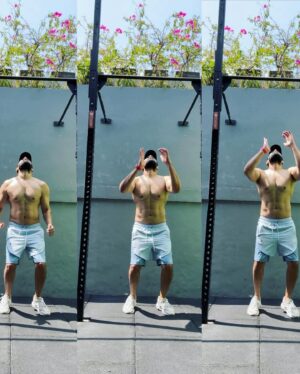 Ram Pothineni Instagram - Disappear - Reappear 

Gym & Steam sessions for #DoubleiSmart 

Go Natural, Eat Clean & Don’t forget to push your trainer! ;) 

#RAPO