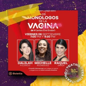 Raquel Garza Instagram - ¡Regresa a Guadalajara Los Monólogos de la Vagina! 💁

Una de las obras más exitosas de México en una #FunciónDeGala con Michelle Rodríguez, Raquel Garza y Dalilah Polanco 🙌🏼
.
.
.
🗓 06 de septiembre
🕣 19:00 y 21:30 hrs.
🎟️ ¡Asegura tu lugar hoy mismo!
🔸En línea:https://boletia.com/.../eventos/los-monologos-de-la-vagina
🔸Taquillas del Teatro

.
.
.
#EnLaOficina #Guadalajara 
@polancodalilah @michihart @raquelgarzatv