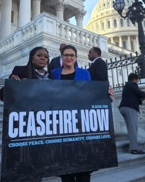 Rashida Tlaib Instagram - I can't believe this is where we are in our country. A member of the U.S. Congress can't dare say Palestinians deserve to live and stop funding war crimes without being targeted by a U.S. based Israeli lobby group who suppresses free speech, funds insurrectionists, anti-abortion candidates, and anyone who is as obsessed as they are with ethnically cleansing Palestinians. 

Some folks won't ever get it. 

@coribush is so real that she shook Congress. She literally walked in the House Chamber completely unafraid and only had one mission: save lives now. She isn't just a congresswoman. She is a wife, a mother, a nurse, someone who knows how important access to abortion care and housing is because our systems failed her too. 

She never hesitated to call out state funded violence here at home and abroad. We are approaching the 10th anniversary of the tragic murder of Michael Brown, which sparked a movement in her district that helped birth the Cori Bush we see in Congress today. 

She is my personal hero. Always will be. I will always remember her call where she said, "You are not doing this alone, I got you." 

I love you, Cori. I'm sorry the system failed you again.