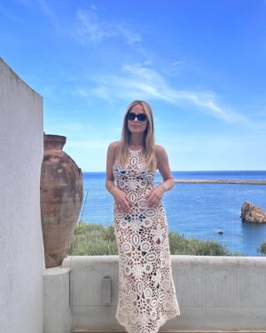 Rebecca Rittenhouse Instagram - I forgot about this dress from last summer but ain’t she a keeper 
 
 
 
 
 
 
 
 
 
 
#crochetdress #crochetcoverup #beachdayoutfit #summeroutfit #sicily #summerinitaly