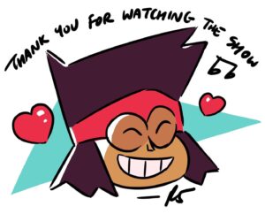 Rebecca Sugar Instagram - Tonight at 7pm is the OKKO SERIES FINALE!!! The final episodes will be airing on CN!!! They are so beautiful... please, please tune in!