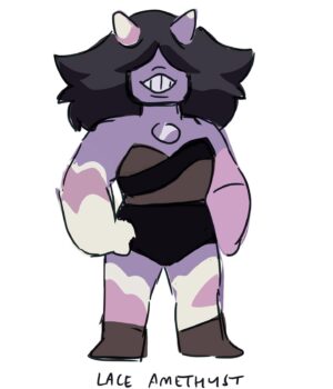 Rebecca Sugar Instagram - Uncorrupted Quartz concept sketch: Lace Amethyst 💜