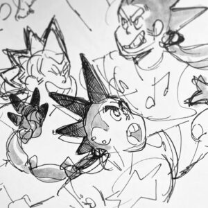 Rebecca Sugar Instagram - Very early Steg Multiverse sketches from my SU Movie sketchbook, 2017 🎥🍿⭐️