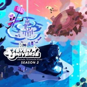 Rebecca Sugar Instagram - Steven Universe Original Television Score Vol. 2 is out & streaming now! Please check out these amazing tracks by SU composers aivi & surasshu 💖 album art by the brilliant @efrain.art & @_jasminlai via @chromospherestudio