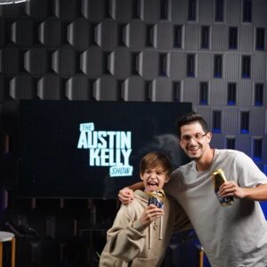 Recker Eans Instagram - Shots from the @theaustinkellyshow podcast. Thanks again for having me @austinkellyhost 🤘
-
📸 @tyleruriah 
-
#podcast #interview #rockstar #drummer #producer