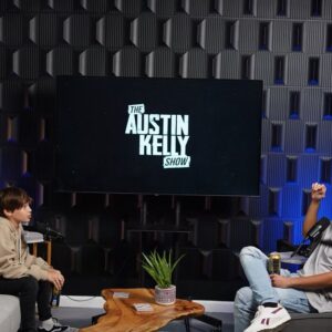 Recker Eans Instagram - Shots from the @theaustinkellyshow podcast. Thanks again for having me @austinkellyhost 🤘
-
📸 @tyleruriah 
-
#podcast #interview #rockstar #drummer #producer