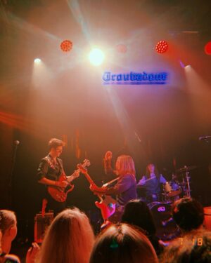 Reed Horstmann Instagram - SOLD.OUT.THE.TROUBADOUR. 

I’m so deeply proud of the amazing people I get to call our band @sacha_carlson @angelinasidon @jacksondaw_official are the most talented artists I’ve ever shared a stage with. Lemme just say it again we SOLD OUT THE TROUBADOUR. ON A TUESDAY NIGHT. Y’all better watch out because we’re coming for you. And to my lovely band, I love y’all 🖤

#rock #rocknroll #guitar #gibson @hbarcofficial @crapeyewear @gibsonguitar @marshallamps #gretavanfleet #rivalsons #blackkeys