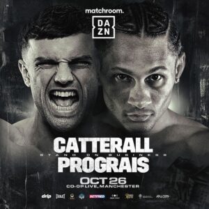 Regis Prograis Instagram - 🗓️ 𝐍𝐄𝐖 𝐃𝐀𝐓𝐄 🚨

The Super Lightweight showdown between @jackcatt1 and @regisprograis takes place October 26 at @thecooplive 👊

On presale now and general sale tomorrow!

#CatterallPrograis live on DAZN