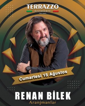 Renan Bilek Instagram - 15.Ağustos.Cumartesi RENAN BİLEK ve ARANJMANLAR Başakşehir Gölet Mevki TERRAZZO’da. Sonra niye söylemedin demeyin. Rezervasyon için : 02126694255 05357183227 @terrazzoristorante.tr @ebrukaracamanagement #renanbilek #ebrukaraca #renanbilekvearanjmanlar #aranjmanlar #müzik #music #musica #konser #concert #bahçeşehir #gölet #bahçeşehirgölet #italian #italianfood #restauranteitaliano