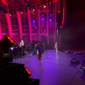Renée Elise Goldsberry Instagram - The night I opened for the glorious @SaraBareilles at the @HollywoodBowl! If I wasn’t singing, I was crying. Because love was overflowing… my heart was exploding… And the MUSIC was magic! I’ll never forget it! After being a part of such an incredible show, I’m more ready than ever to release the new music I’ve been working on. #AlbumMode 😉 Thank you to my sweet friend Sara for giving me that slot. And for giving us all a dream and a master class! GO. SEE. HER. SYMPHONY. SHOW. Fight your way into that concert. She is life-changing.