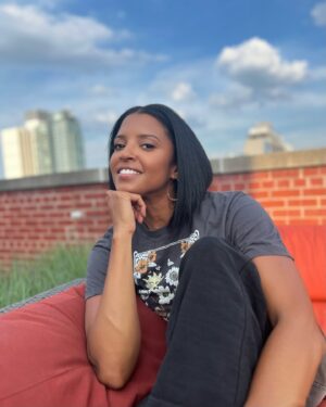 Renée Elise Goldsberry Instagram - Gen-Zs, the ones keeping me very Demure 💅🏽and Mindful🧘🏽‍♀️
