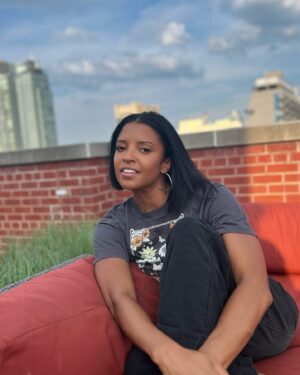 Renée Elise Goldsberry Instagram - Gen-Zs, the ones keeping me very Demure 💅🏽and Mindful🧘🏽‍♀️