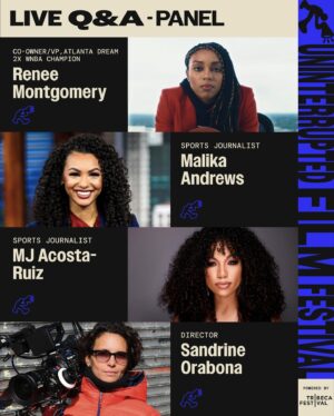 Renee Montgomery Instagram - Barriers are meant to be broken.

Catch the premiere of “A Radical Act” on July 9 at NeueHouse Hollywood. This film, directed by Emmy Award winner @sandrine_orabona, follows the journey of @reneemontgomery as she makes history as the first former WNBA player to be both a co-owner and executive of a franchise.

Tickets for the UNINTERRUPTED Film Festival powered by @tribeca are on sale now—link in bio to get yours. #widenthescreen