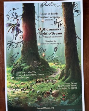 Renee O'Connor Instagram - Hello Friends, Mary and Ann are building momentum towards the annual charity auction for the Greater Good, which House of Bards Theatre Company is a grateful recipient. 
I am donating several items for the lucky winners, including…
Xena and Gabrielle bookmarks celebrated by the American Library Association, with a copy of the banned book, 1984, included. 
Signed Cast posters from the productions of 1984, Romeo and Juliet, and A Midsummer Night’s Dream. 
And more…
Register with @ausxip 
Thank you!!!