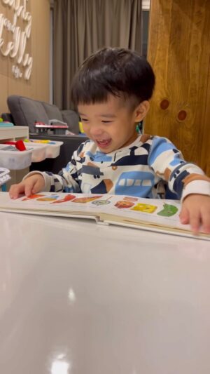 Reuben Kang Instagram - Story telling session by Jordy. The Very Hungry Caterpillar. 
So proud of my baby boy ❤️
Keeping it here for memories sake