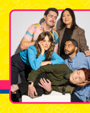 Rhys Nicholson Instagram - As the Melbourne International Comedy Festival hits full swing, we chatted to some of the stars of the show about what Australia's biggest comedy festival means to them. Read the full interview at the link in our bio 🔗

Photographer: @carmenzammit
Writer: @ash_hastings
Lead designer: @eazy_c
Design: @jack_puglielli
Location: @kindredcameras

[ID: Rapha Manajem, Gillian Cosgriff, Rhys Nicholson, Nick White and He Huang pose with their heads close together. Headline text says: Funny Bunch.]