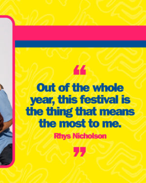 Rhys Nicholson Instagram - As the Melbourne International Comedy Festival hits full swing, we chatted to some of the stars of the show about what Australia's biggest comedy festival means to them. Read the full interview at the link in our bio 🔗

Photographer: @carmenzammit
Writer: @ash_hastings
Lead designer: @eazy_c
Design: @jack_puglielli
Location: @kindredcameras

[ID: Rapha Manajem, Gillian Cosgriff, Rhys Nicholson, Nick White and He Huang pose with their heads close together. Headline text says: Funny Bunch.]