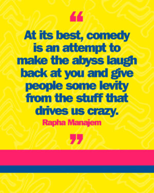 Rhys Nicholson Instagram - As the Melbourne International Comedy Festival hits full swing, we chatted to some of the stars of the show about what Australia's biggest comedy festival means to them. Read the full interview at the link in our bio 🔗

Photographer: @carmenzammit
Writer: @ash_hastings
Lead designer: @eazy_c
Design: @jack_puglielli
Location: @kindredcameras

[ID: Rapha Manajem, Gillian Cosgriff, Rhys Nicholson, Nick White and He Huang pose with their heads close together. Headline text says: Funny Bunch.]