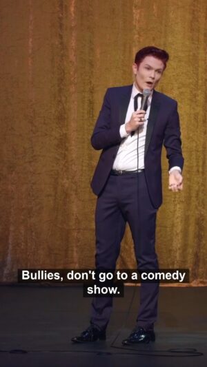 Rhys Nicholson Instagram - If you're a bully you're not allowed to watch this sorry #comedyshow #comedy #standup #standupcomedy #rhysnicholson