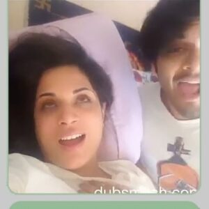 Richa Chadha Instagram - Remember when DUBSMASH was a thing ? We were also a thing already by then.. We were early adopters that dropped out after 3 days. LOL. As Robin Williams said, “You’re only given a little spark of madness, you mustn’t  lose it.”
Now we have a baby keeping us up all night. 😬👶🤪