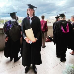 Richard Brake Instagram - Huge congratulations to Ryan who graduated from Central Saint Martins today. A really special day celebrating him and all of the graduates from the Fine Arts School. Very proud dad! ❤️@csm_news @fine_art_csm #ryanbrake #csm