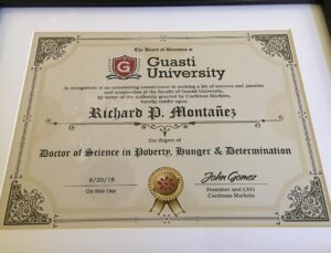 Richard Montañez Instagram - This afternoon I spoke to the entire Cardenas Grocery retailer leadership. It was called university academy. I always teach that although I never went to school. I did have a PhD. I've been Poor - hungry and determined. Today I became a doctor with this Cardenas doctorate. I beat poverty. RPM