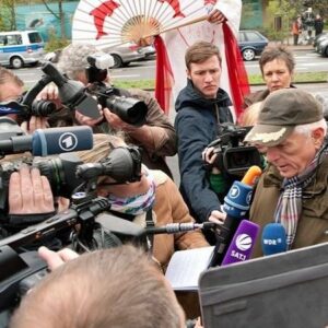 Richard O'Barry Instagram - ACTION ALERT 🇩🇪: And a message to all those compassionate souls here in Europe who want to become the wind of change: Please show up at the gates the Duisburg Zoo on August 10th 2024. Helene O’Barry and I will be there once again supporting the local activist who are showing up to protest the dolphinarium everyday for 40 days straight. A very impressive effort worthy of your support. They are determined to abolish the remaining dolphinariums in Germany 🇩🇪 And to all those good people who support the idea of a “dolphinarium-free Europe”, this is your chance to actually do something tangible to make the dream a reality. You too can be the winds of change even if it’s just for this one day: Saturday, August 10th. 2024. 
For more information and details please contact Chriss Kuppers at: freedom-for-dolphins-and-whales.de (Photo taken in 2012 by Tim Ortmüller) @freedom_4_dolphins_and_whales