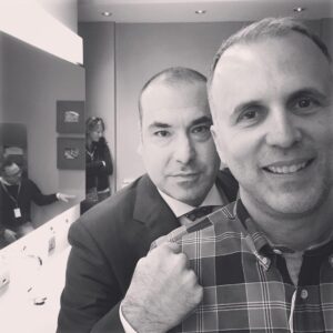 Rick Hoffman Instagram - Brother 2 brother. Mikey Smith and me! Ep 613 #suits