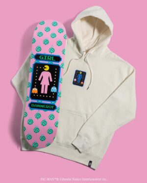 Rick Howard Instagram - WAKA WAKA 🕹️ Introducing the @officialpacman x #GirlSkateboards collection. Now available at skate shops and Crailtap.com, shipping worldwide. 📲

#GirlSkateboardsxPACMAN