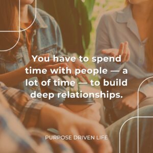Rick Warren Instagram - The Bible tells us, “Let us not give up the habit of meeting together, as some are doing. Instead, �let us encourage one another.” We are to develop the habit of meeting together. You have to spend time with people—a lot of time—to build deep relationships.

Learn More: http://purposedriven.com
#PurposeDrivenLife