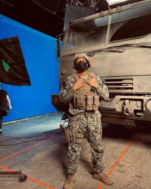 Rickey Brown Instagram - Night shoots!🎞🎬 First time acting with the blue screen🙌🏾 You gotta appreciate the little things! Now for some actor talk....BE PREPARED FOR ANYTHING!!! My very first day on set they were like hi welcome to___________.So...we are going to need you to learn your partners lines also because he won’t be here today. Oh, and we’ll be ready to shoot this scene in 30min so you can get into wardrobe now. Huh?! Oh shit, well good morning to you too! I’m still wiping the crust out my eyes 😩😂 But I didn’t panic. I went to my trailer got dressed and LOCKED IN! THERES NO ROOM FOR EXCUSES IN THIS SHIT! YOU EITHER STEP UP TO THE PLATE AND TAKE THAT CHALLENGE HEAD ON OR YOU FOLD UNDER PRESSURE! YOU DONT BECOME GREAT WHEN EVERYTHING IS GOING SMOOTHLY AND “THE WAY IT SHOULD GO” GREATNESS IS ACHIEVED AND TESTED WHEN OBSTACLES OCCUR AND YOU MEET THEM HEAD ON AND CONCUR THEM HOES!!💪🏾💪🏾 Happy Friday mfs! 
•
•
•
•
#bluescreen#greenscreen#acting#actors#actor#actress#actresses#setlife#onset#onsetlife#workingactor#sagaftra#motivation#inspiration#hollywood#losangeles#nightshoots#actorslife#actingtips#actingclass#netflix#hbo#amazonprime#cbs#abc#etcandcompany#danielhoffagency