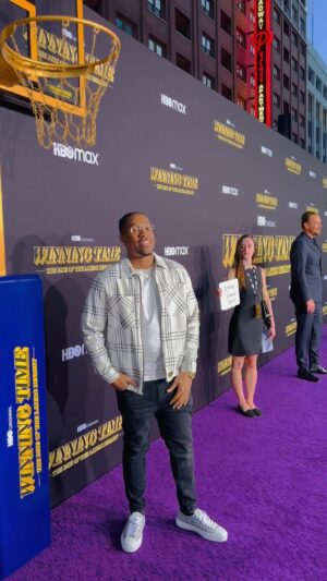 Rickey Brown Instagram - @winningtimehbo Purple Carpet recap😉 @hbo @hbomax  Episode 2 drops THIS SUNDAY 9pm!! #winningtime #winningtimehbo #hbo #hbomax #actors #actorslife #la
