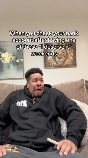 Rickey Brown Instagram - When you check your balance after “treating yourself” 😫 #comedy #comedyvideos #comedyskits #comedyreels #skits #funny #funnyvideos #funnyskits #funnyreels #reels #explorepage✨ #explorepage #reelsinstagram
