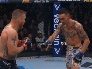 Ricky Turcios Instagram - That time i learned it from Max Holloway in 2021 !!! 2024 we're stronger now👇👹❤️‍🔥 #Inspired #UFC300 #TheUltimateFighter #FightingSoonSoon #Energy #NewLevel #Freestyle #RunItBack
