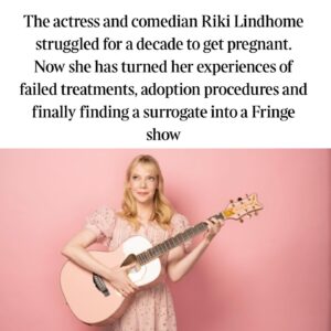 Riki Lindhome Instagram - Thank you @thetimes and Rachel Carlyle for this piece on my show and for helping me shed light on this sensitive topic 💕 Link in bio.